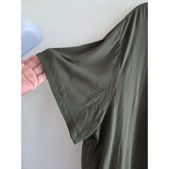 Cozy Earth Women Olive Green Bamboo Short Sleeve T-Shirt size XXL - Picture 4 of 7